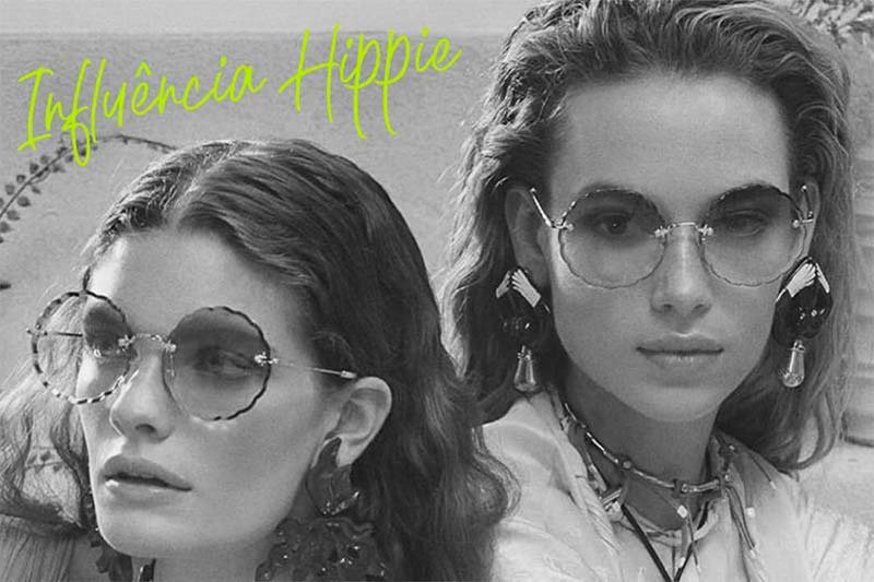 Coleção de Óculos 2022 Influência Hippie